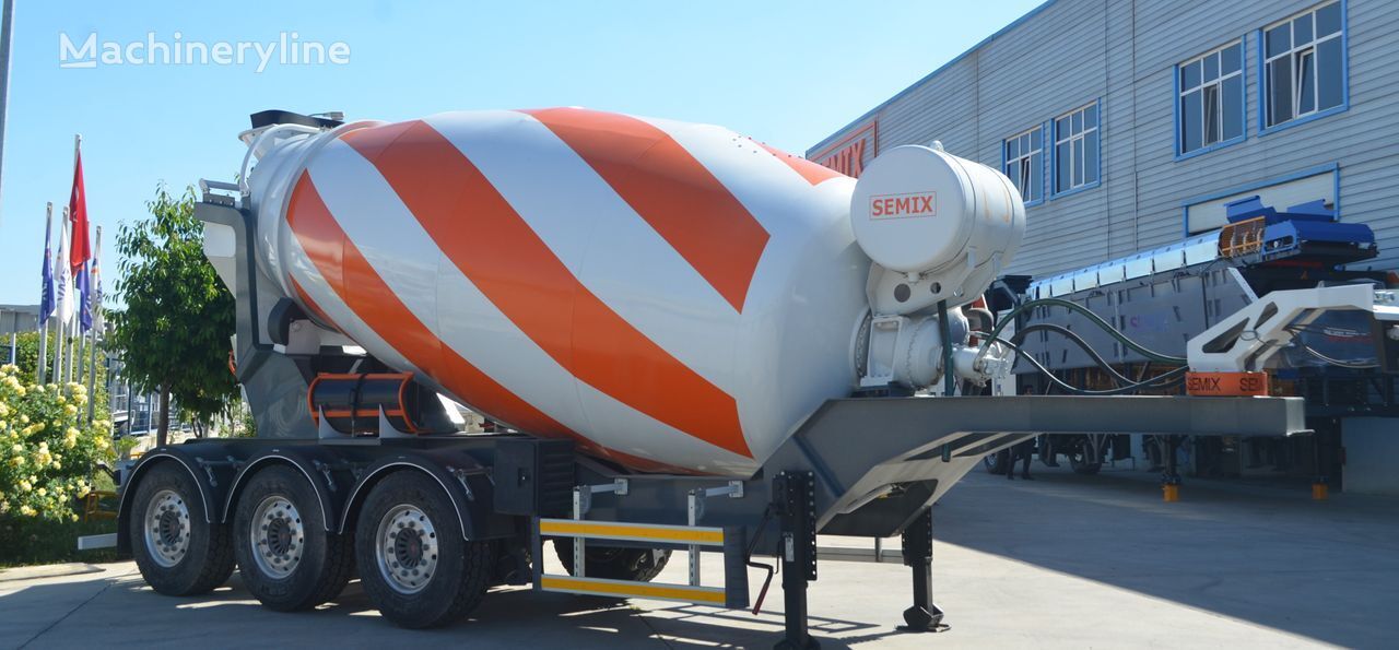 new Semix Malaxeur du Beton 12 m³ concrete mixer semi-trailer