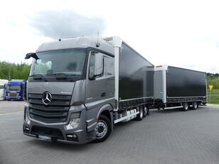 Mercedes-Benz ACTROS 2545 MP4 / EURO 6 / ZESTAW TANDEM 7,70+7,70 / curtainsider truck + curtain side trailer