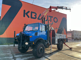 Mercedes-Benz Unimog U 1750 L 4x4 PK105B+BASKET / WINCH / PLATFORM L=2941 mm flatbed truck