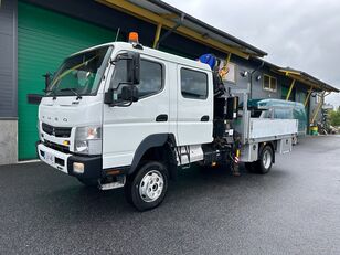 Mitsubishi Fuso Canter mit Kran  flatbed truck