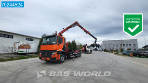 new Renault C 430 6X2 Jonsered 1250RZ 80 Crane 21Tons Multilift Euro 6 hook lift truck