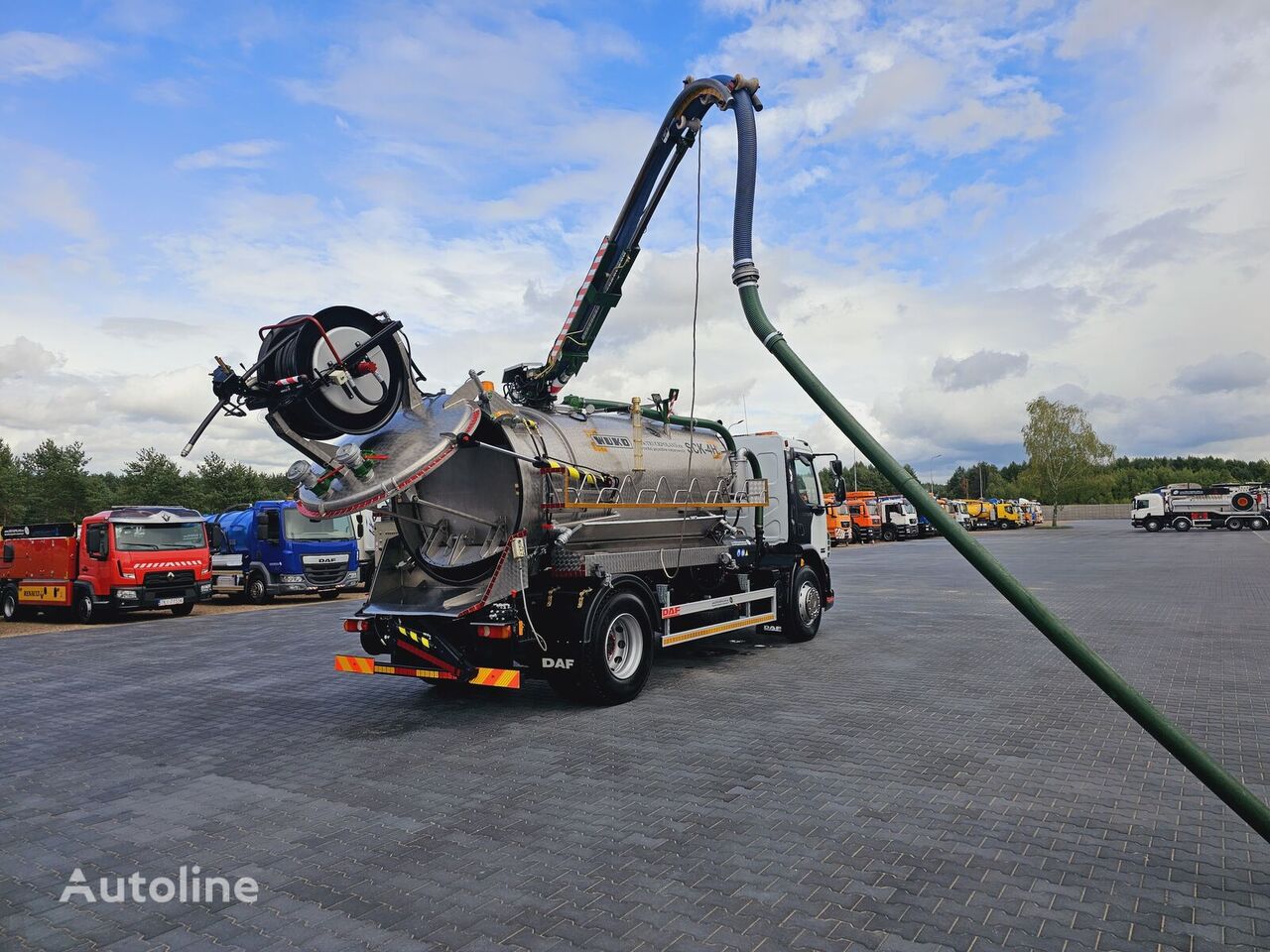 DAF WUKO SCK-4HW for collecting waste liquid separators sewer jetter truck