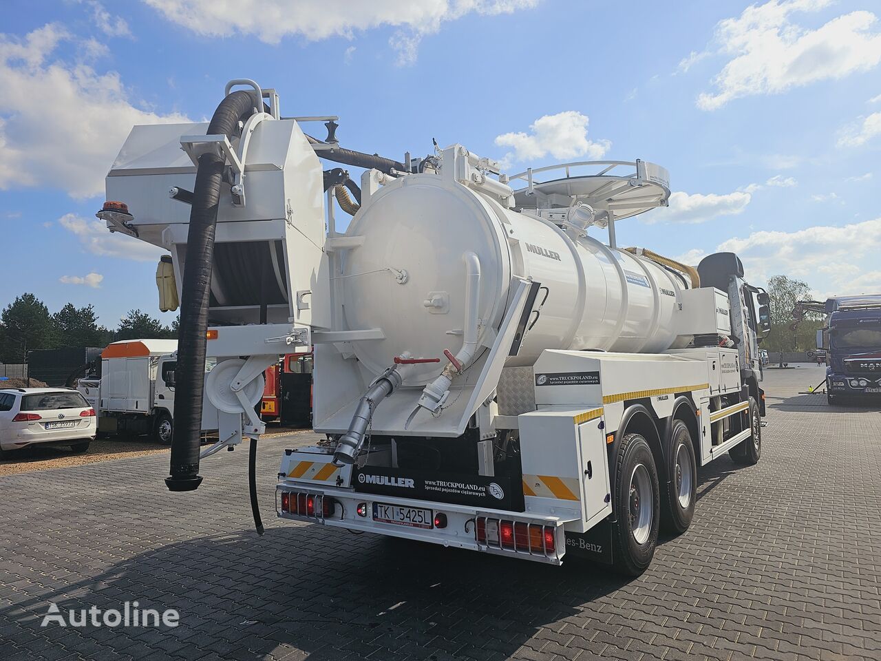 Mercedes-Benz CANALMASTER WUKO MULLER KOMBI FOR CHANNEL CLEANING vacuum truck