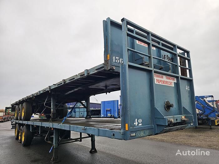 Groenewegen Dro 12 24 | 3 axle heavy duty | Steel suspension | Drum brakes. platform semi-trailer