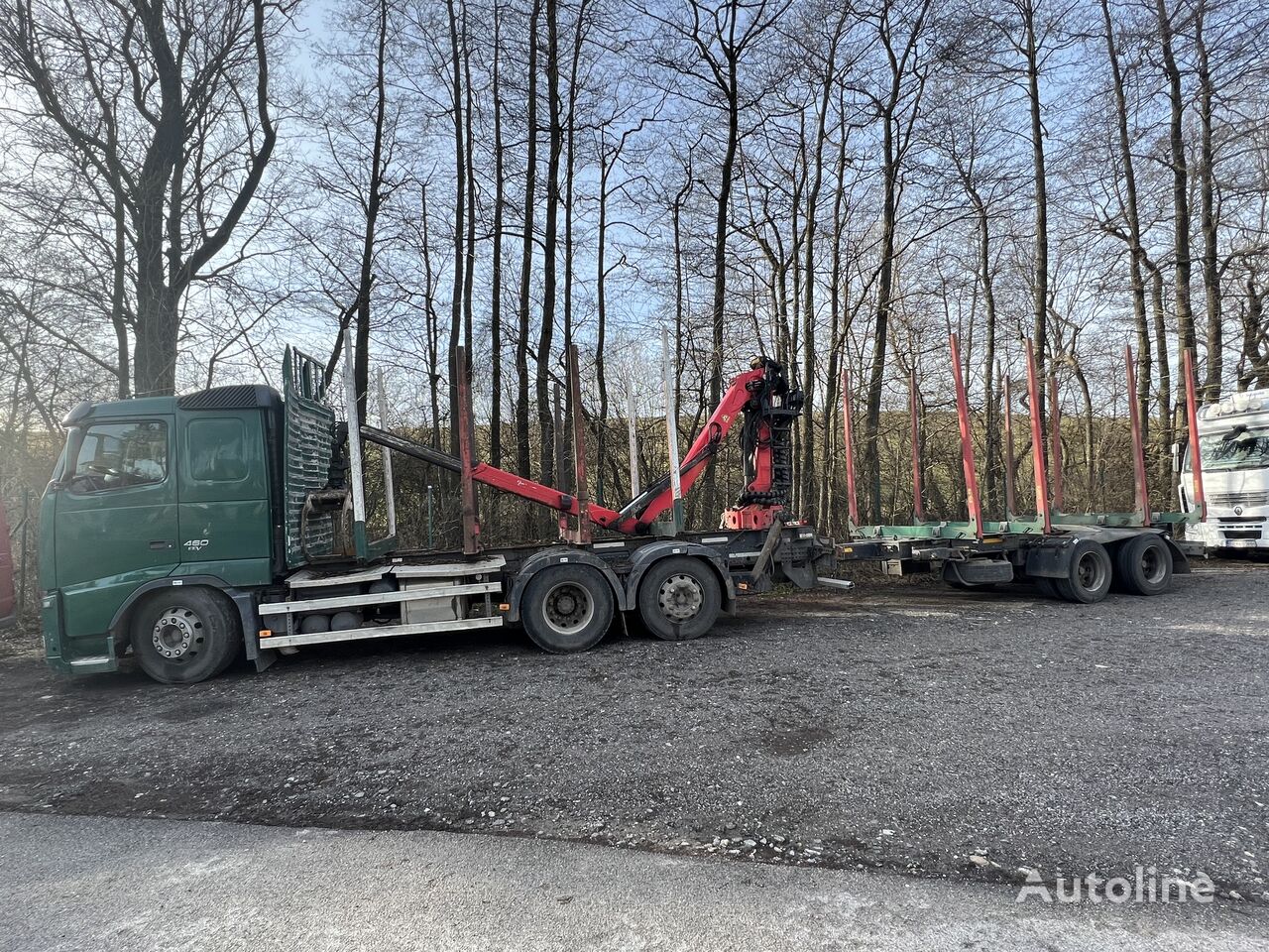 Volvo FH460 6x2 timber truck + timber trailer