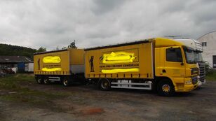 DAF CF 85 410 EURO 5 tilt truck + tilt trailer
