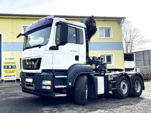 MAN 6x2 TGA 26.360 +HMF 17t/m truck tractor
